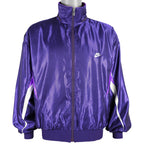 Nike - Purple Grey Tag Windbreaker 1980s Large Vintage Retro