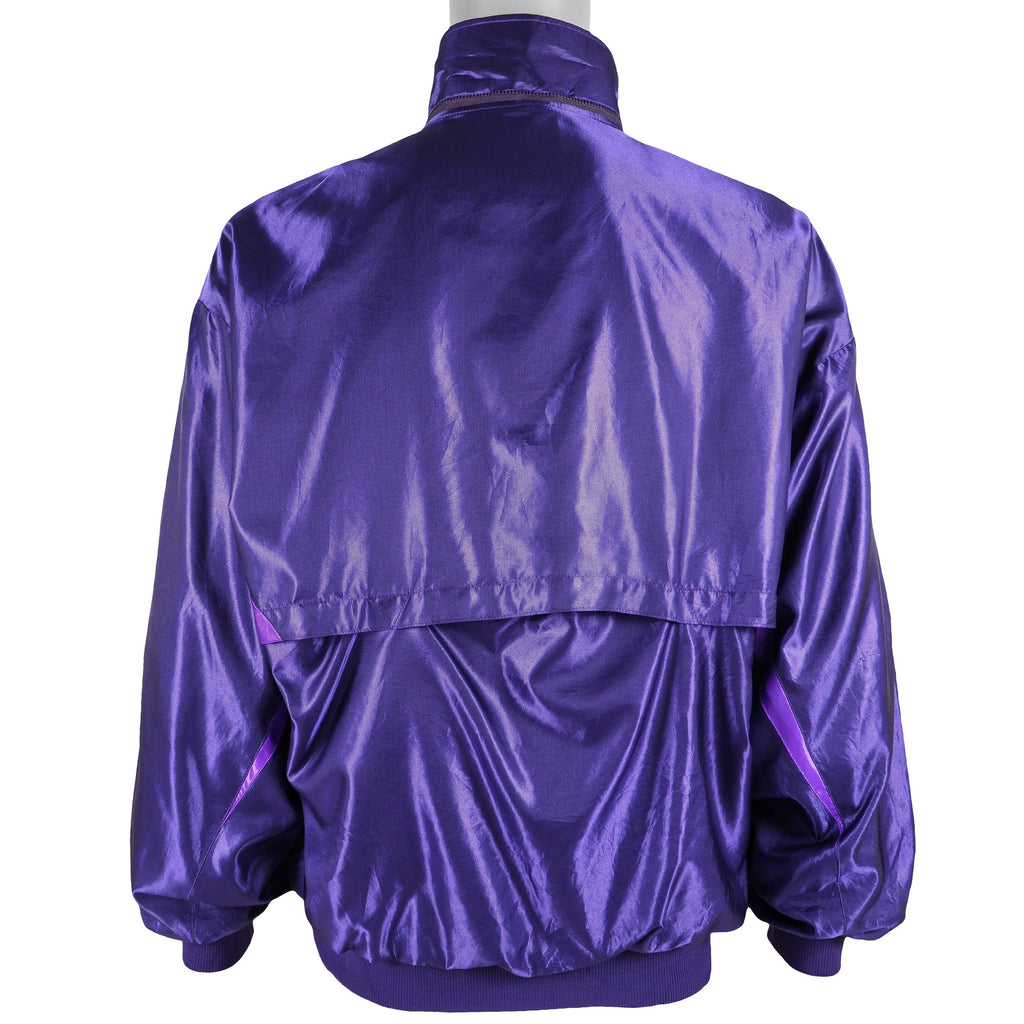 Nike - Purple Grey Tag Windbreaker 1980s Large Vintage Retro
