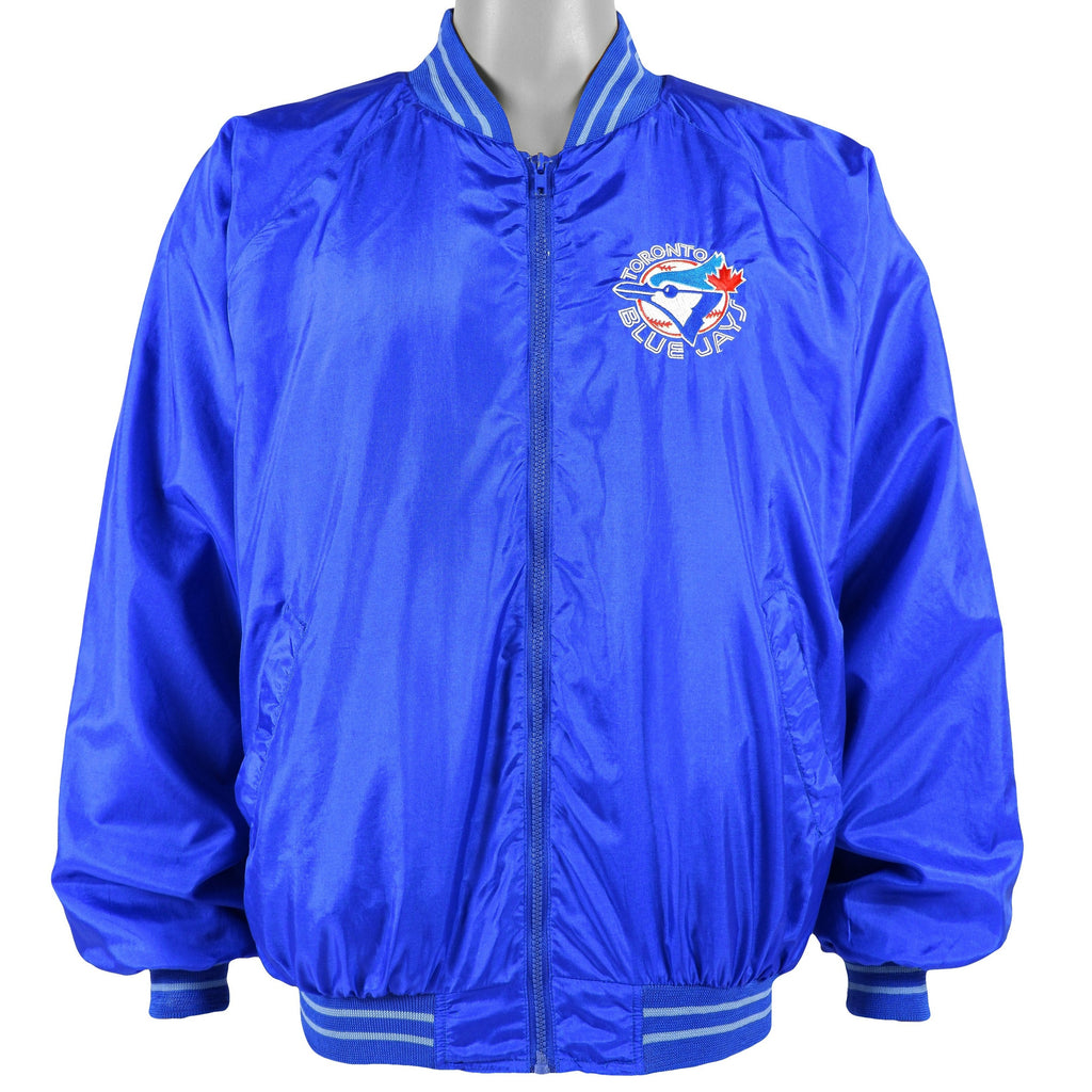 MLB (Athletics Softwear) - Toronto Blue Jays Zip Up Jacket 1990s Large Vintage Retro Baseball