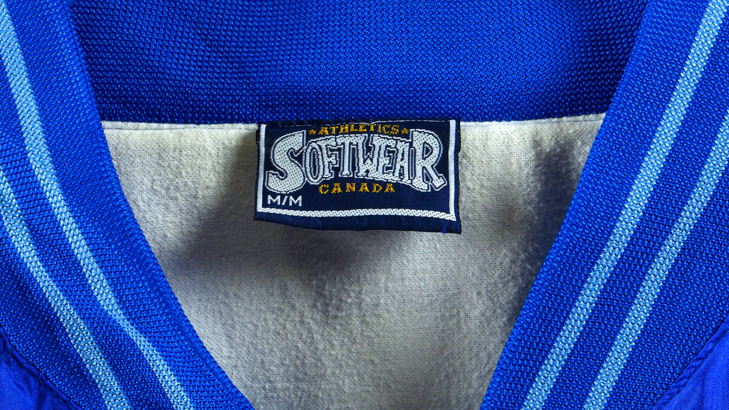 MLB (Athletics Softwear) - Toronto Blue Jays Zip Up Jacket 1990s Large Vintage Retro Baseball