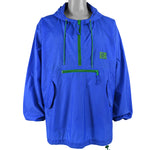 Disney - Blue Sport Tigger 1/4 Zip Hooded Windbreaker 1990s X-Large Vintage Retro 