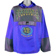 Vintage - Virginia Beach Hooded Pullover 1990s Large Vintage Retro