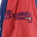 MLB (Apex One) - Atlanta Braves Spell-Out Windbreaker 1990s X-Large Vintage Retro Baseball