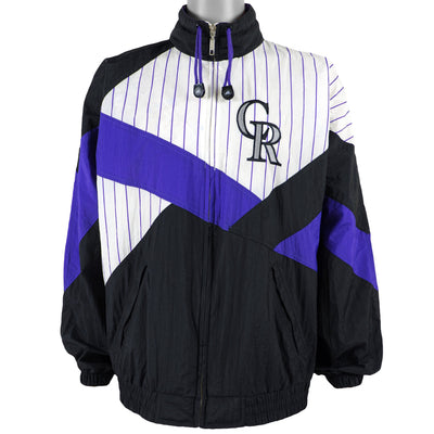 MLB (Apex One) - Colorado Rockies Spell-Out Jacket 1990s Large