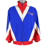 Vintage (Swingster) - Blue, White & Red Summit Racing Jacket 1990s Medium Vintage Retro 