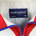 Vintage (Swingster) - Blue, White & Red Summit Racing Jacket 1990s Medium Vintage Retro 