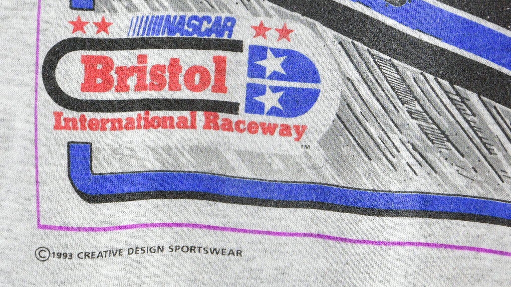 NASCAR (Signal Sport) - Bristol International Raceway T-Shirt 1993 X-Large Vintage Retro 