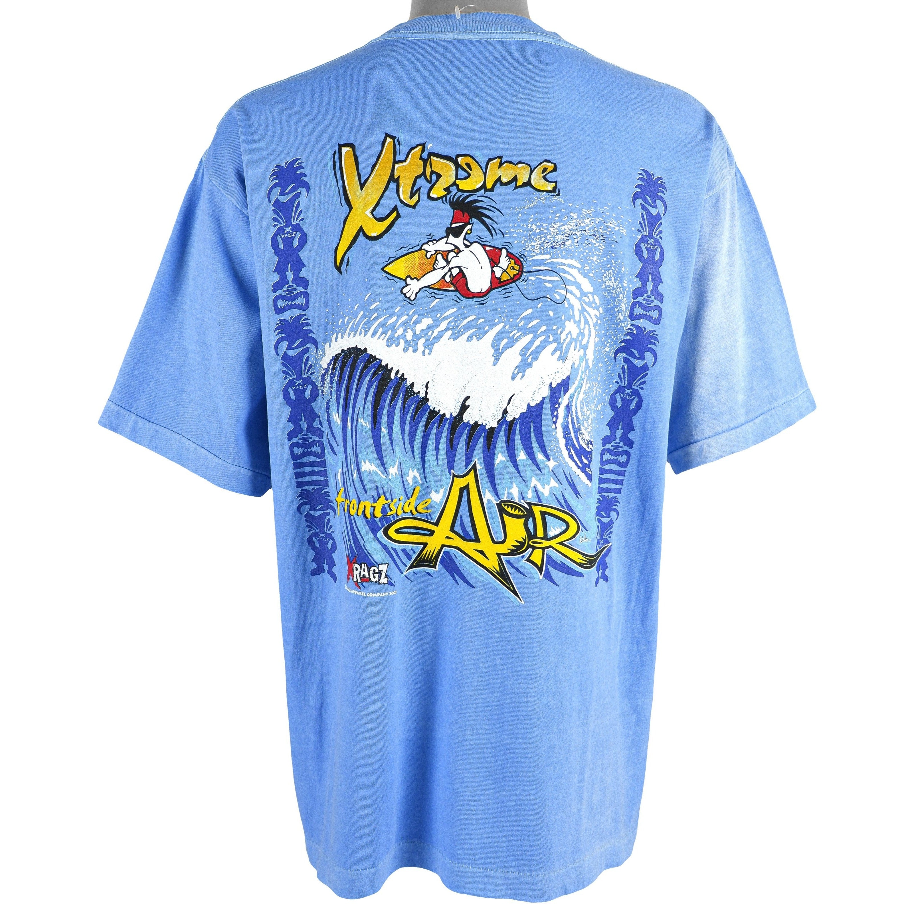 Vintage - XRagz Spell-Out Surfing T-Shirt 2002 X-Large Vintage Retro