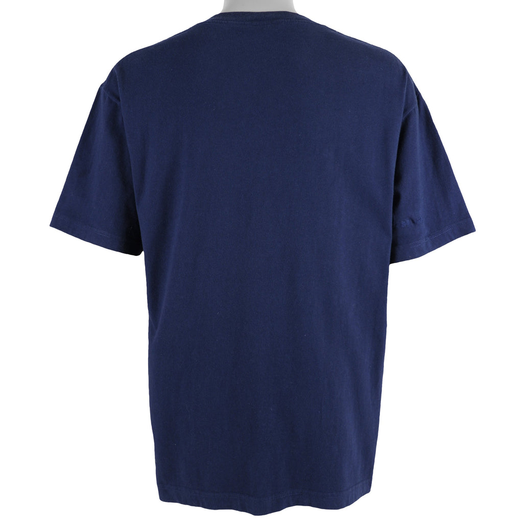 Nautica - Blue Challenge Spell-Out T-Shirt 1990s Large Vintage Retro 