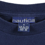 Nautica - Blue Challenge Spell-Out T-Shirt 1990s Large Vintage Retro 