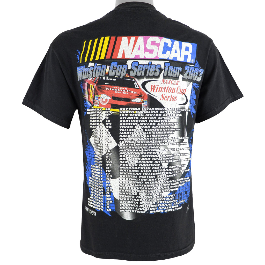 NASCAR (M&O Knits) - Winston Cup Tour T-Shirt 2003 Medium Vintage Retro 
