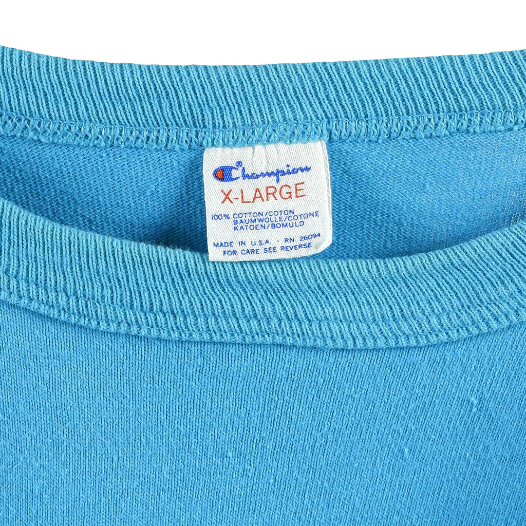 Champion - Blue T-Shirt 1990s X-Large Vintage Retro