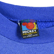 Disney - Blue Goofy Crew Neck Sweatshirt 1990s Large Vintage Retro