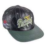 NFL (Modern) - Green Bay Packers Leather Snapback Hat 1990s Adjustable Vintage Retro Football
