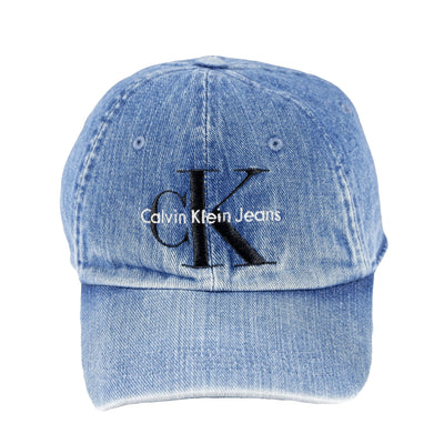 Calvin Klein - Blue Denim Spell-Out Strapback Hat