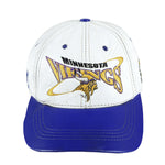 NFL (Pro Elite) - Minnesota Vikings Leather Strapback Hat 1990s OSFA