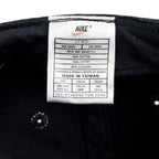 Nike - Black Snapback Hat 1990s Adjustable Vintage Retro