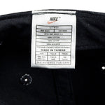Nike - Black Snapback Hat 1990s Adjustable Vintage Retro