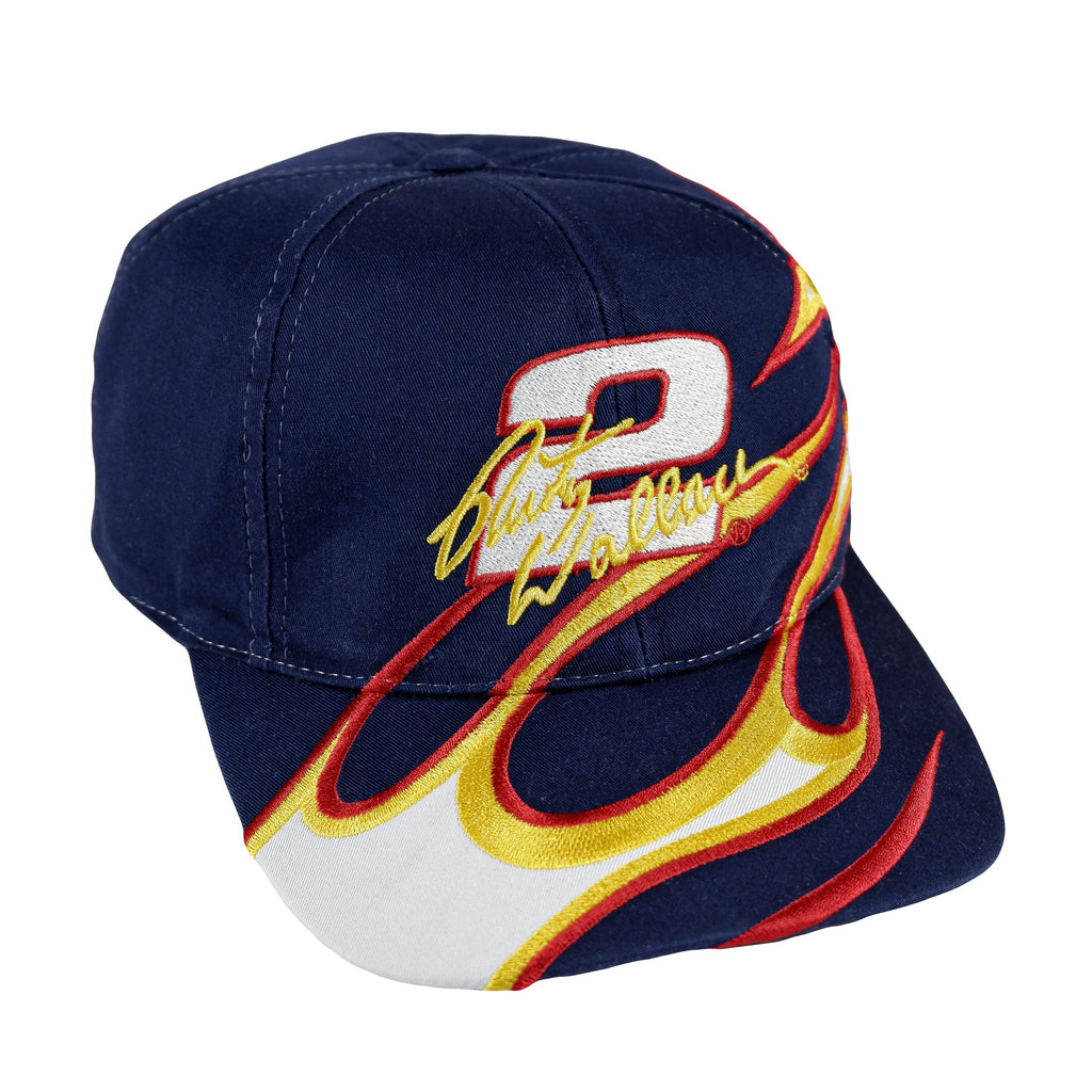 NASCAR (Chase) - Rusty Wallace Number 2 Snapback Hat 1990s Adjustable Vintage Retro