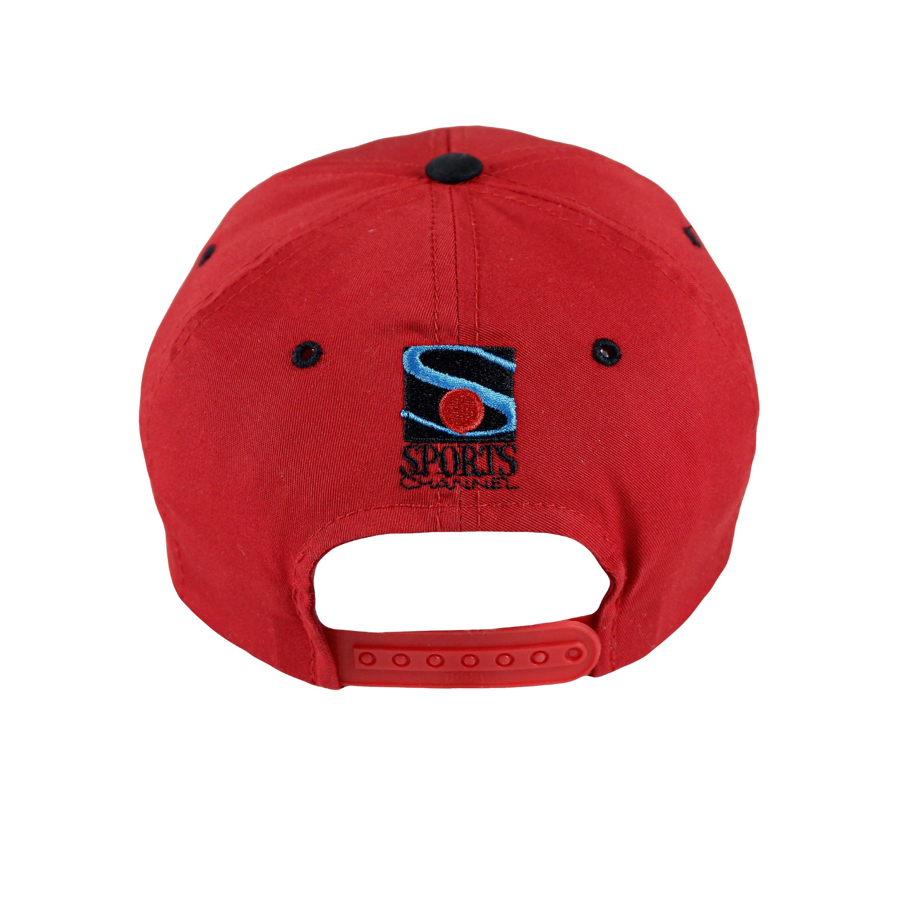 NBA (Sports Channel) - Chicago Bulls Snapback Hat 1990s Adjustable Vintage Retro Basketball
