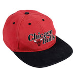 NBA (Kick 10) - Chicago Bulls Strapback Hat 1990s Adjustable Vintage Retro Basketball