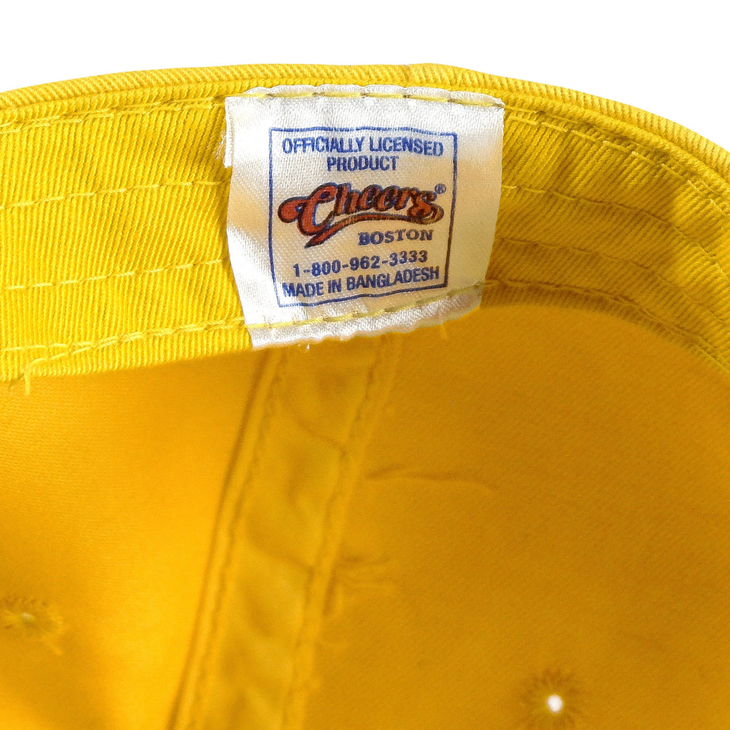 Vintage - Yellow Cheers, Boston Strapback Hat 1990s Adjustable Vintage Retro