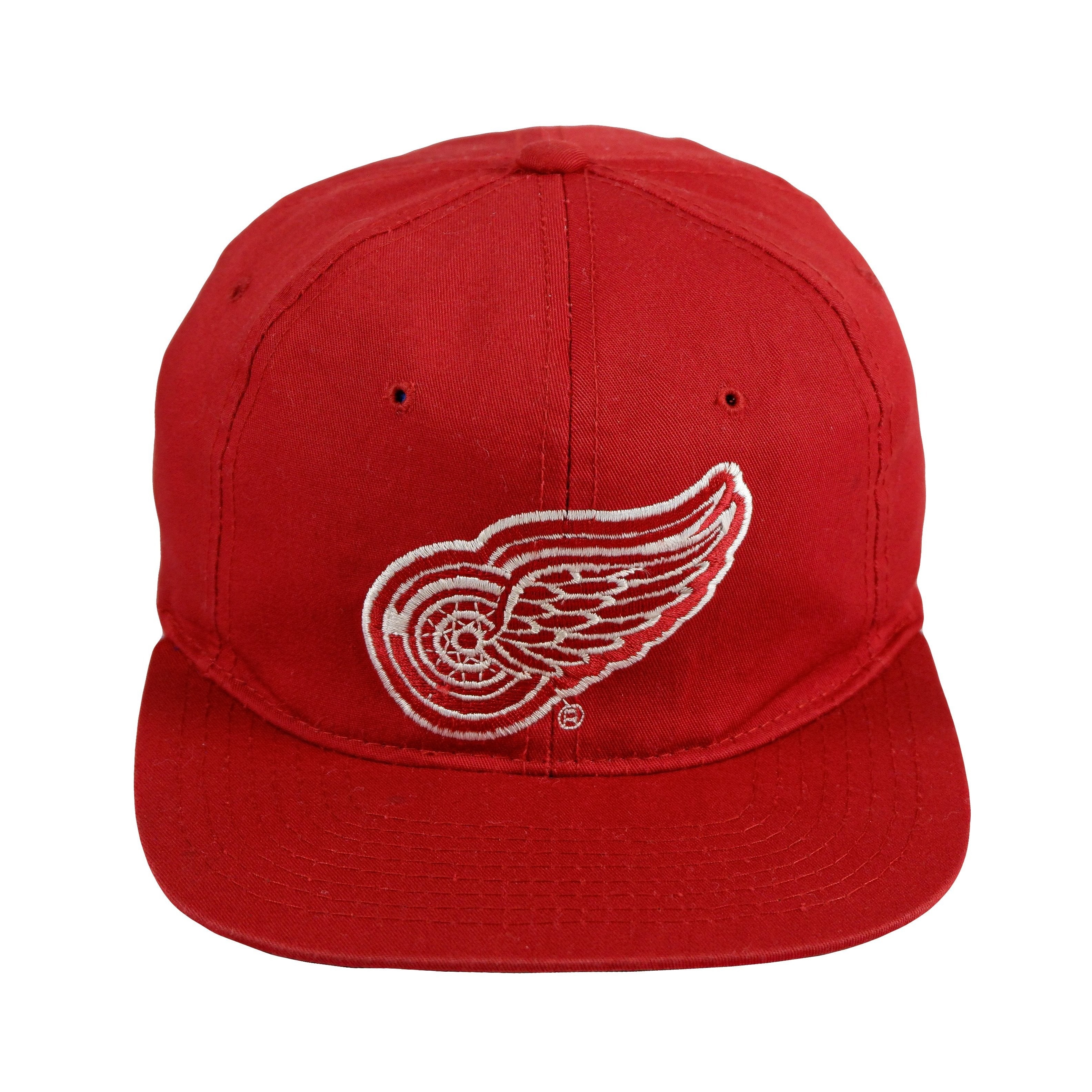 Vintage Detroit Red Wings Strapback Hat Cap STARTER NHL Hockey Adjustable