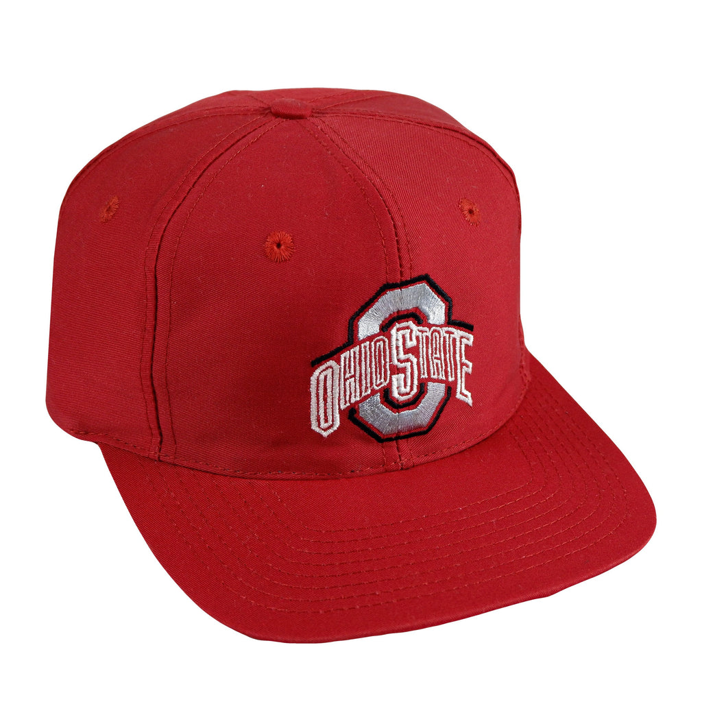 NCAA (Front Row) - Ohio State Buckeyes Snapback Hat 1990s Adjustable Vintage Retro College