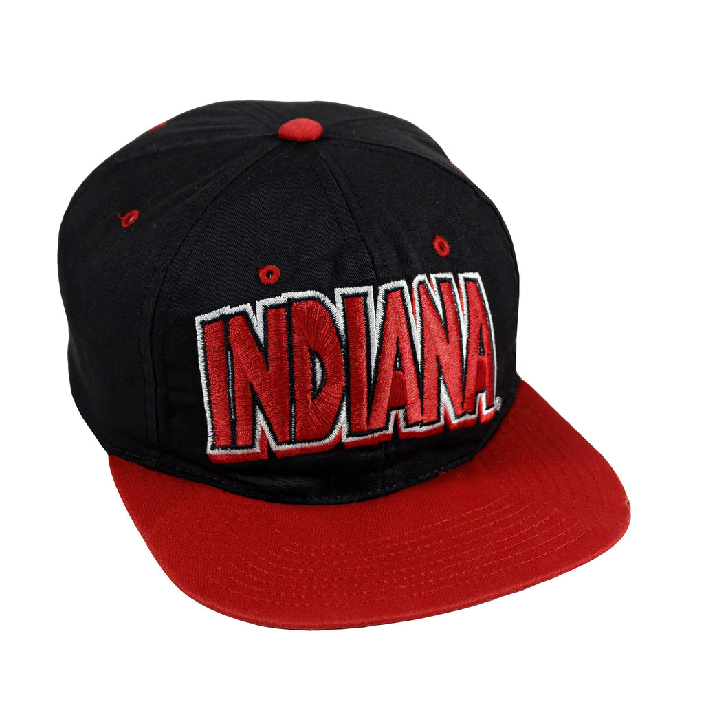 NCAA - Indiana Hoosiers Snapback Hat 1990s Adjustable Vintage Retro Football