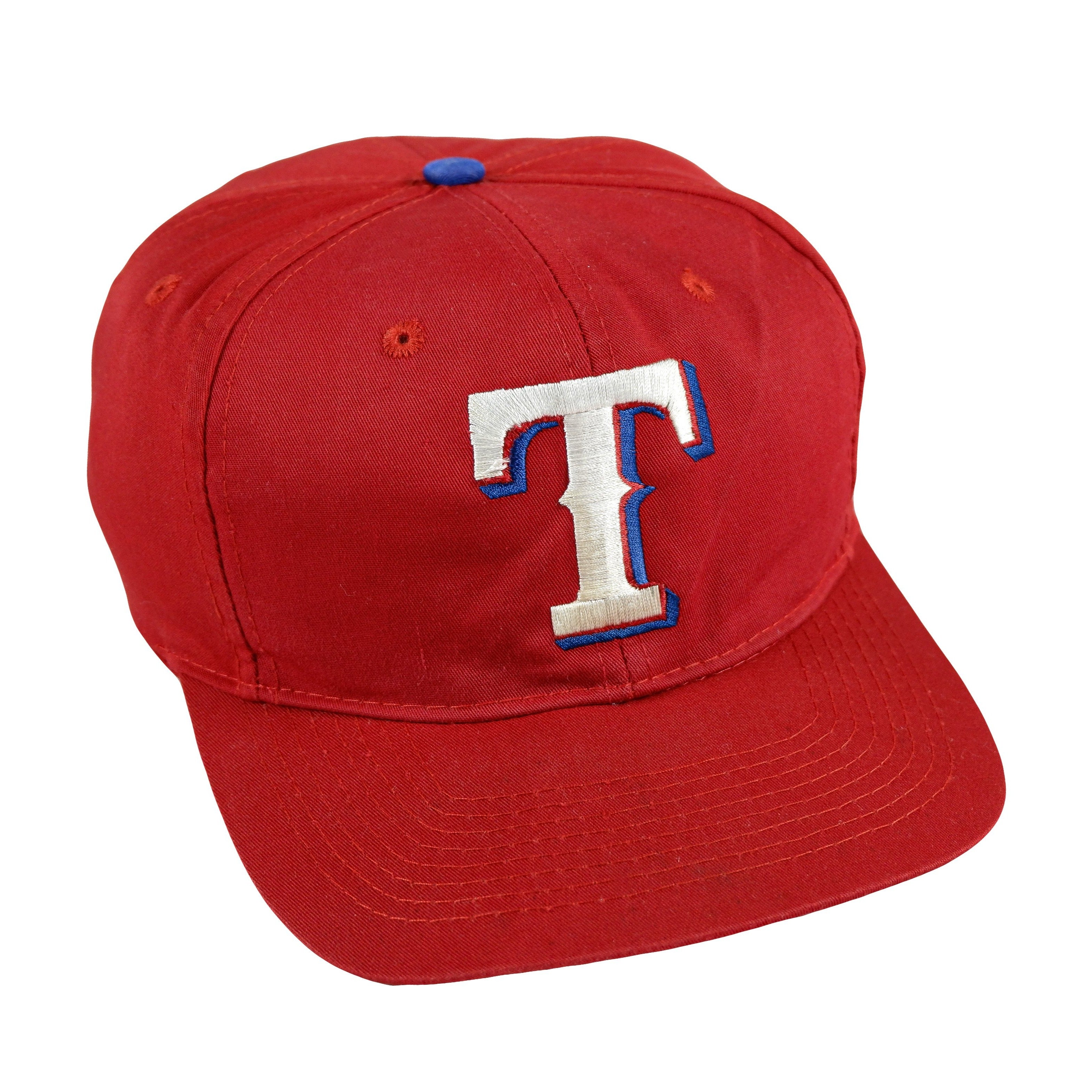 Vintage MLB (Logo 7) - Texas Rangers Snapback Hat 1990s OSFA