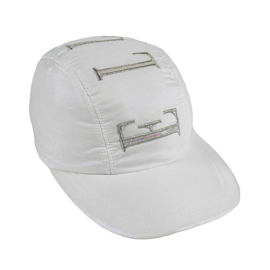 Elle Sports - White Spell-Out Fitted Hat