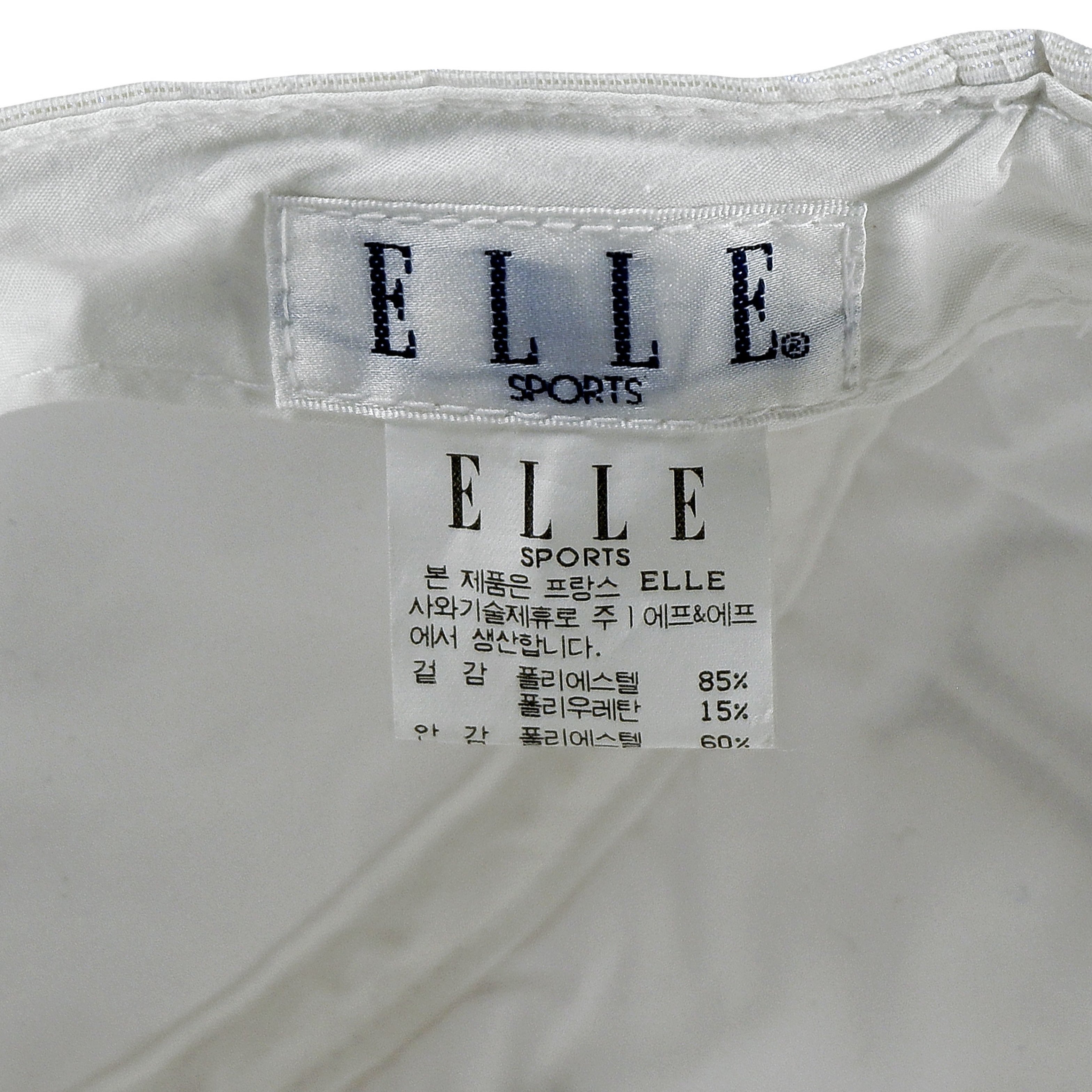 Elle Sports - White Spell-Out Fitted Hat