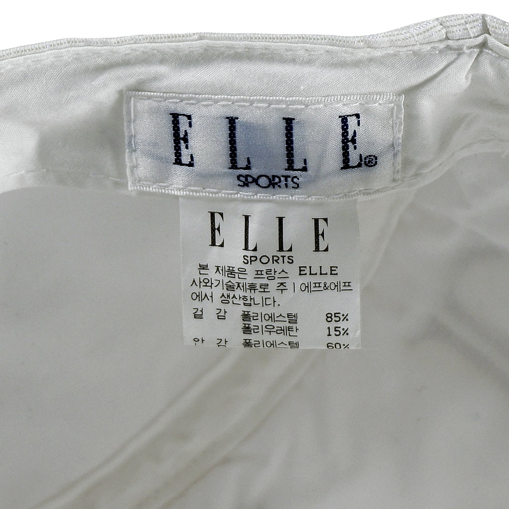 Elle Sports - White Spell-Out Fitted Hat