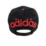 Adidas - Black Big spell-Out Snapback Hat 1990s Adjustable Vintage Retro