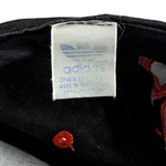 Adidas - Black Big spell-Out Snapback Hat 1990s Adjustable Vintage Retro