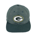 NFL (Logo 7) - Green Bay Packers Checkered Snapback Hat 1990s Adjustable Vintage Retro Football
