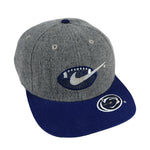 Nike - Grey Penn State Team Sport Snapback Hat 1990s Adjustable Vintage Retro Football College