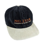 No Fear - Black Dangerous Sports Gear Snapback Hat 1990s Adjustable Vintage Retro