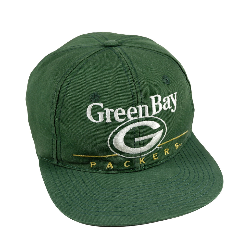 NFL (Eastport) - Green Bay Packers Snapback Hat 1990s Adjustable Vintage Retro Football