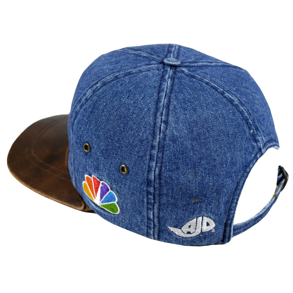 Vintage - Blue NBC Sports Denim Strap Back Hat 1990s Adjustable Vintage Retro