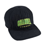 Vintage - Black Channel Lumber Snapback Hat 1990s Adjustable Vintage Retro 
