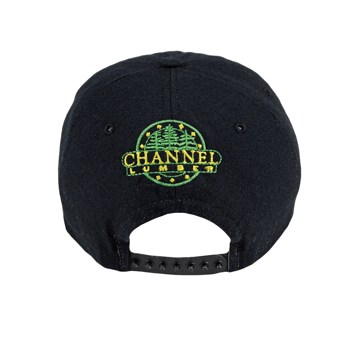 Vintage - Black Channel Lumber Snapback Hat 1990s Adjustable Vintage Retro 