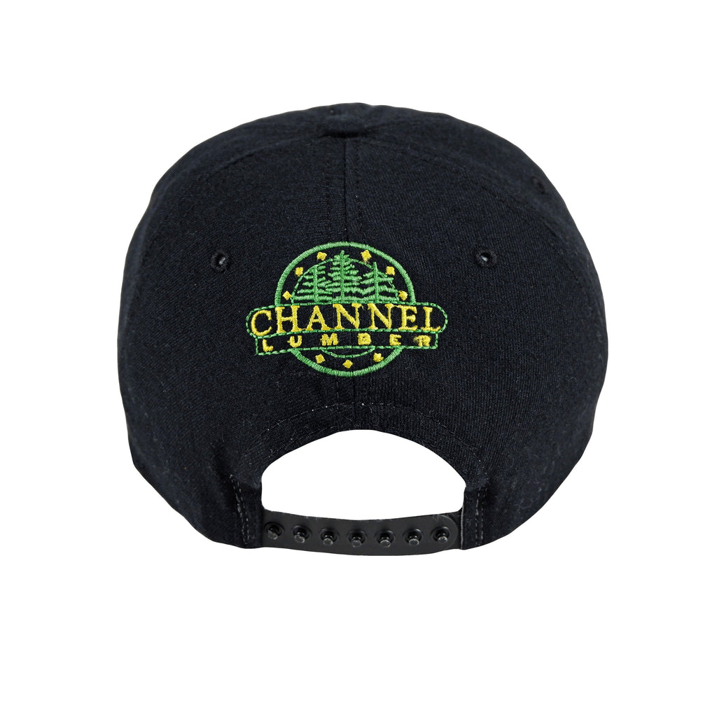 Vintage - Black Channel Lumber Snapback Hat 1990s Adjustable Vintage Retro 