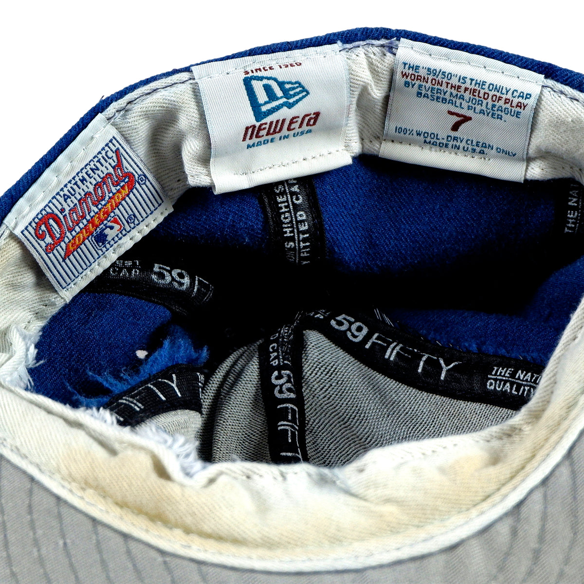 MLB (New Era) - Los Angeles Dodgers Fitted Hat 7 Vintage Retro Baseball