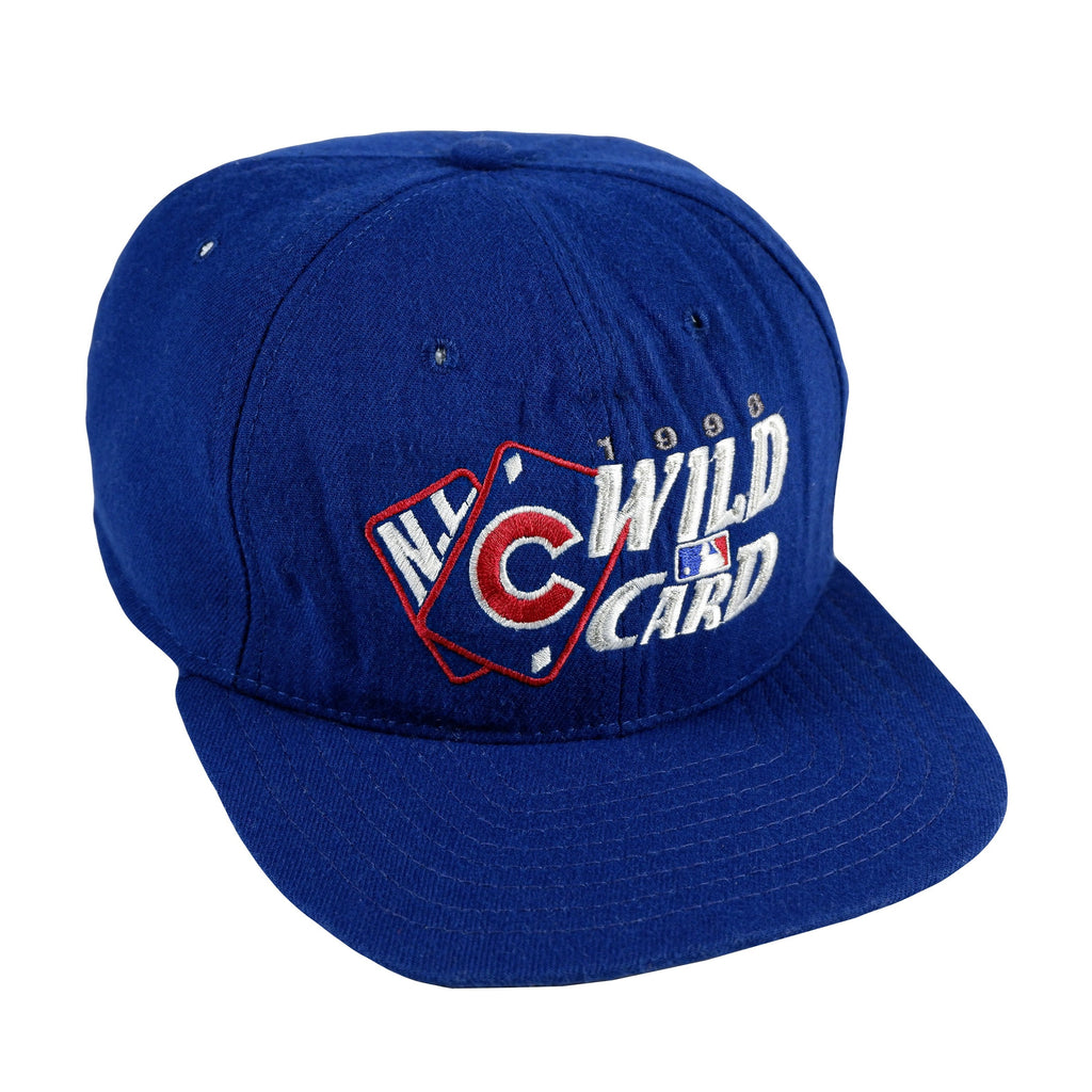 MLB (New Era)- Chicago Cubs, Wild Card Snapback Hat 1990s Adjustable Vintage Retro Baseball