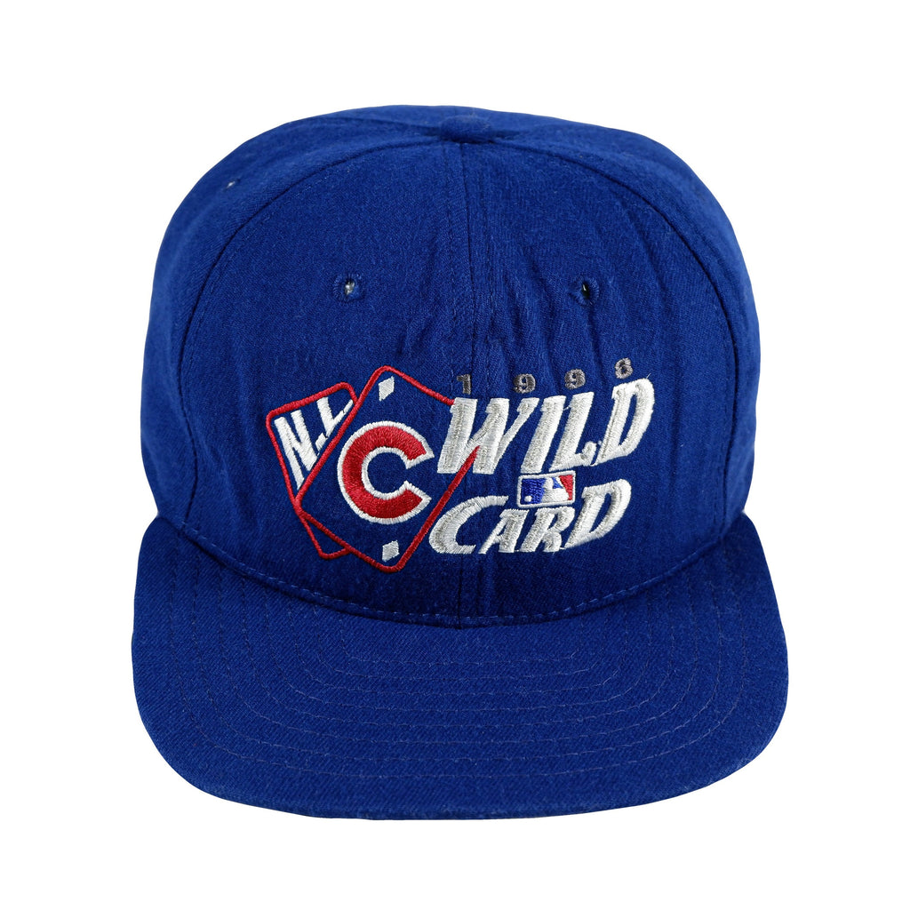 MLB (New Era)- Chicago Cubs, Wild Card Snapback Hat 1990s Adjustable Vintage Retro Baseball