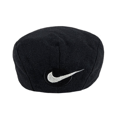 Nike - Black Newsboy Flat Hat 1990s Medium