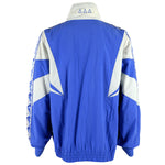 Diadora - Blue & White Taped Logo Jacket 1990s X-Large Vintage Retro
