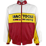 Vintage (Mac Tools) - White, Red & Yellow  Spell-Out Racing Jacket 1990s Medium Vintage Retro
