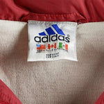 Adidas - Red Big Logo & Spell-Out Windbreaker 1990s Medium Vintage Retro